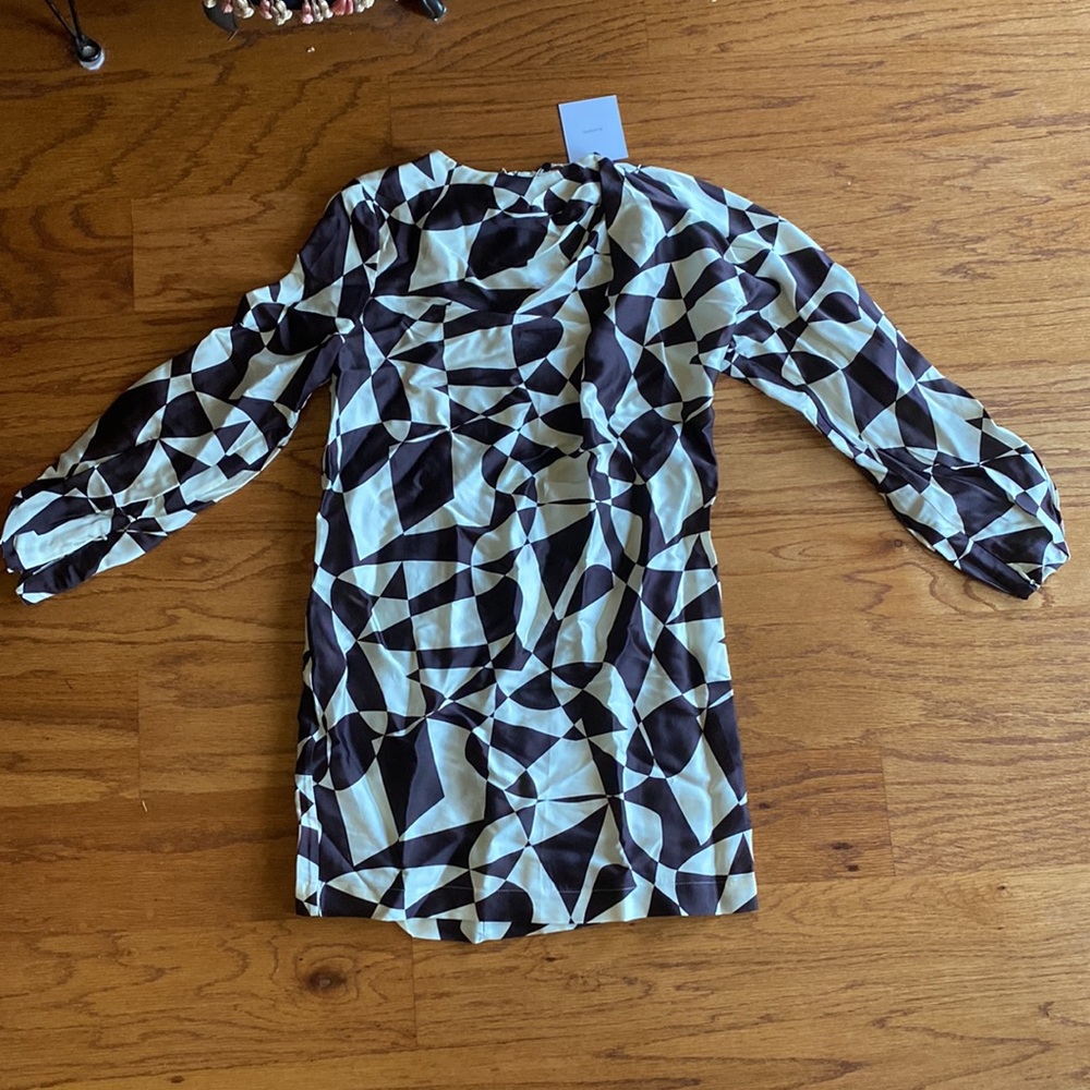 Maja L’Academie Mini Dress in Black & White Geo. Size XXS. NWT. NEW IN BAG - Picture 5 of 10